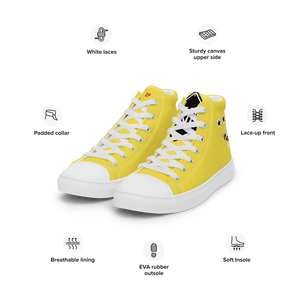 Women’s high top canvas shoes