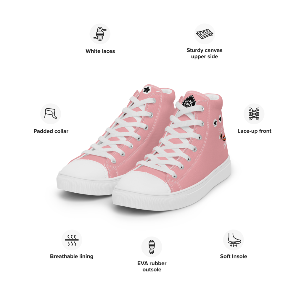 Women’s high top canvas shoes