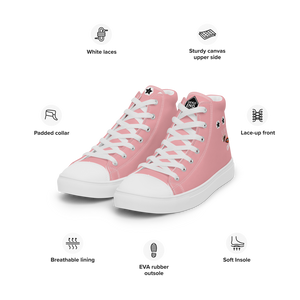Women’s high top canvas shoes