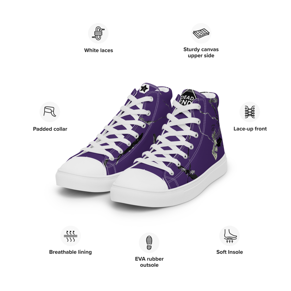 Women’s high top canvas shoes