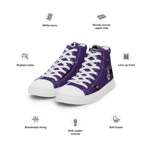 Women’s high top canvas shoes