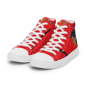 Women’s high top canvas shoes