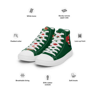 Women’s high top canvas shoes