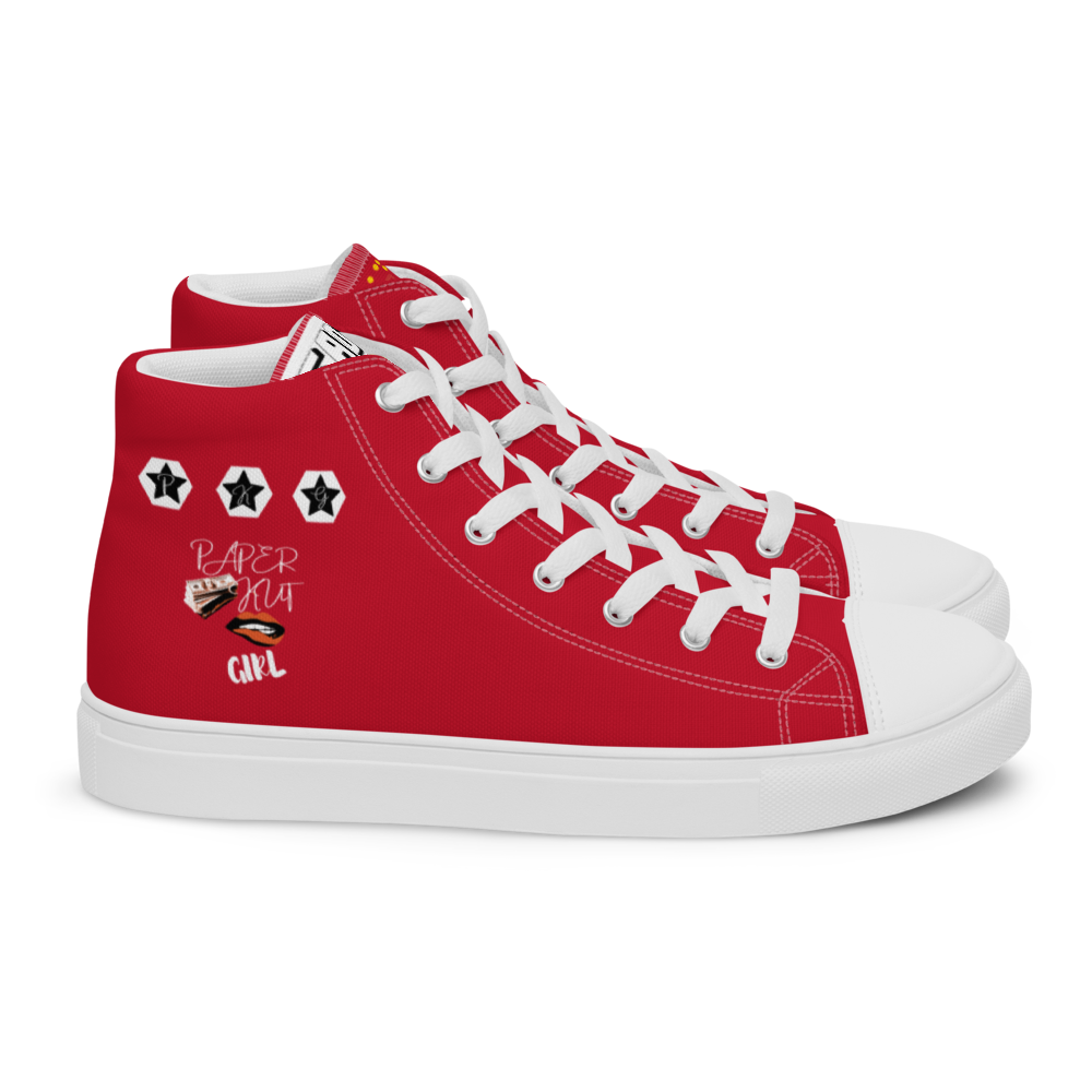 Women’s high top canvas shoes