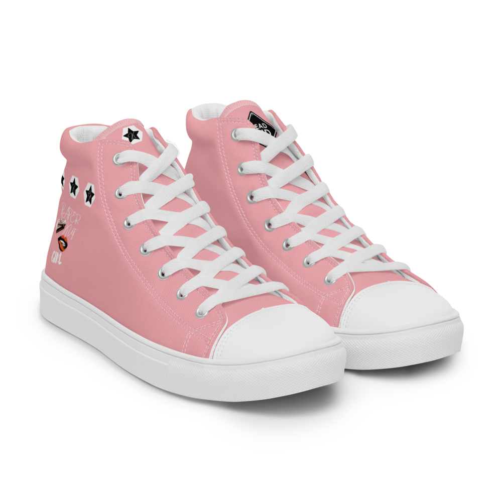 Women’s high top canvas shoes